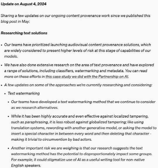 오픈AI 블로그 업데이트 내용 일부 캡처